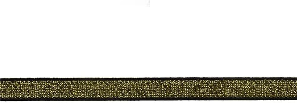 50 100Y/Roll Metallic Glitter Elastics Spandex Band Shoulder Tape Strap Lingerie Dress Sewing Trim White AB 100 Yards