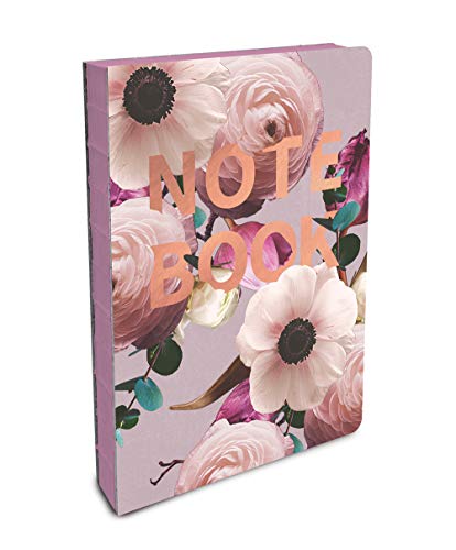 Compact Coptic Bound Journal by Studio Oh! - Blush Notebook - 5" x 7.25" - Hardcover with Full-Color Artwork & 192 Lined Pages - Lies Flat When Open