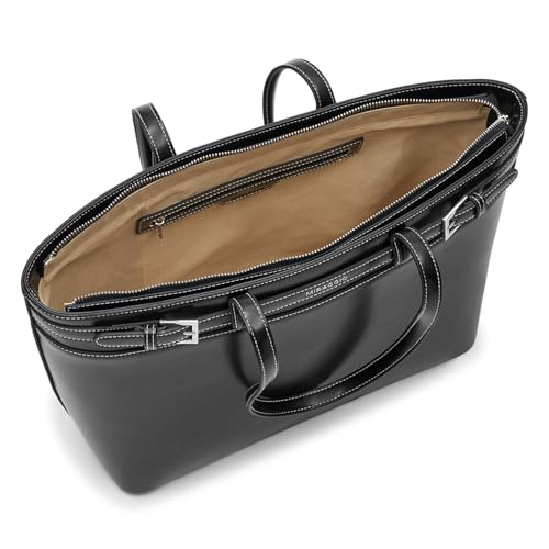 Image of Miraggio Seoul Tote Bag For Women Office Use | Tote Bags For Women Stylish Main Compartment Can Fits Upto 15 Inches Laptop | Structured Shoulder Tote Bag