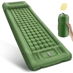 Materassino autogonfiante, 12 cm, ispessito, da campeggio con cuscino, dimensioni ridotte, ultraleggero, con pompa a piedi, per esterni, escursioni, tenda, campeggio, spiaggia