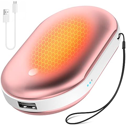 Hand Warmers,2 in1 Electric Hand Warmer Rechargeable,5200mah Portable USB Pocket Power Bank,Fast Charging Reusable Hand Heater,Great Winter Gifts for Men and Women,Hiking,Travel,Camping,Outdoor Cover