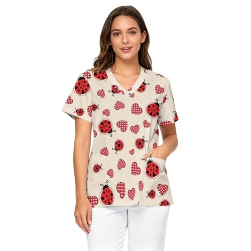 Blouse médicale douce col en V pour soulager les longues gardes