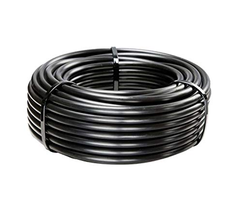 Pinolex® Drip Irrigation 16 mm Diameter Main Supply Line Pipe Roll Black Watering Hose Blank Distribution Gardening Purpose Plants Tree Tube Home Farming Accessories Pipes (50 Meters) approx. 164 foot