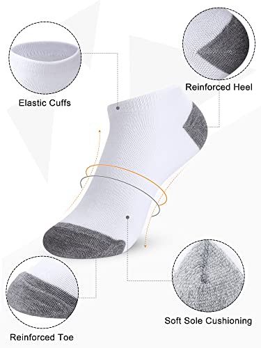 Foaincore 100 Pairs Cushion Low Cut Socks Bulk Unisex Breathable Casual Short Ankle Socks for Men Women Homeless2