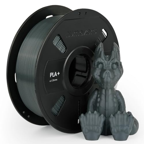 Image of NUMAKERS PLA+ 3D Printer Filament, 1.75mm, Dimensional Accuracy + /- 0.03 mm, 1 kg Spool (2.2 lbs), Compatible with Most FDM Printers (Midnight Gray)