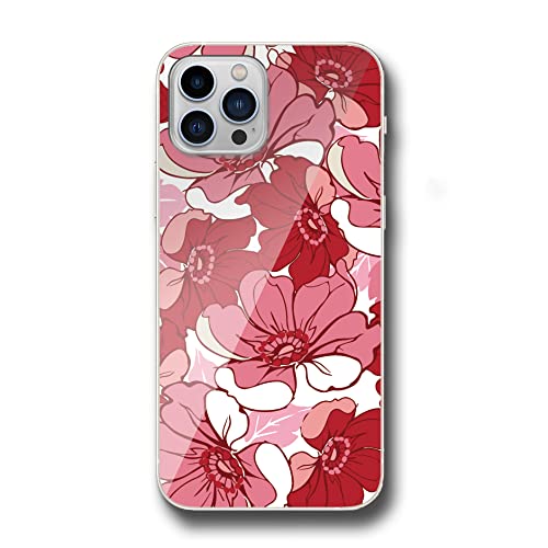 cronos 対応 BASIO active3 KYG04 互換性ハードカバー 花柄 デザインフラワー 赤 flw0096 日本国内生産