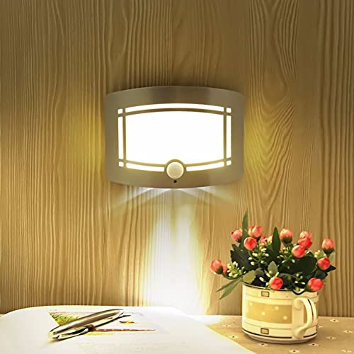 Alicacho Wall Sconces, Led Wall Light Indoor, Battery Operated Motion Sensor Light Activated Spot Light For Hallway Staircase Balcony Living Room Bathroom, Basement Movie Theater #TOP5