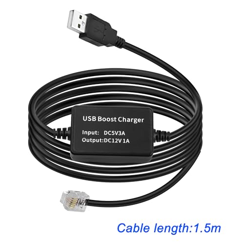 Cable detector de radar USB 5V a 12V RJ11 adaptador de corriente para coche conector telefono 3