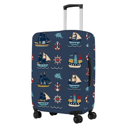 Image of Printed Travel Luggage Cover for Suitcase - Stretchable & Scratchproof Trolley Bag Protector