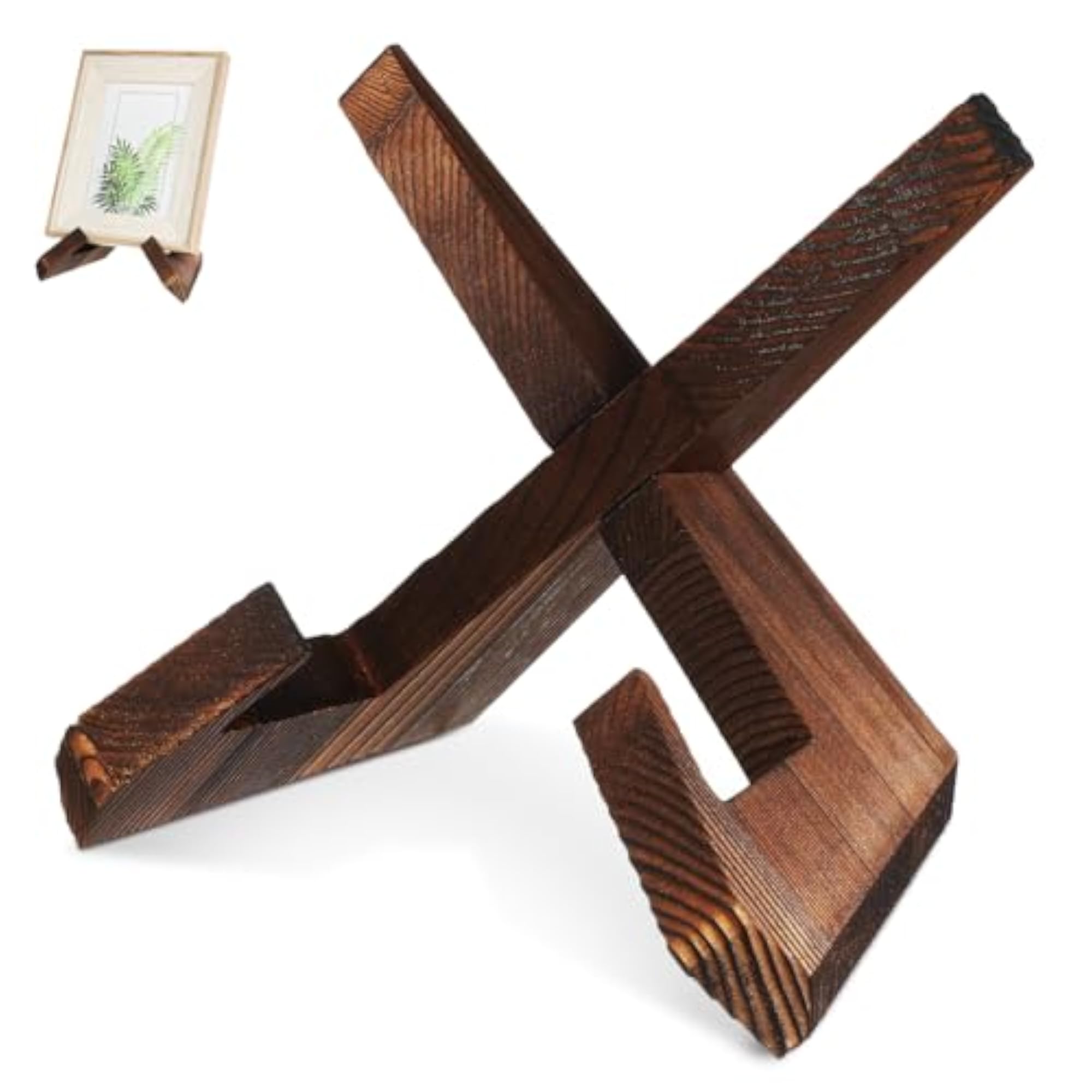 Wooden Recipe Book Holder, Decorative Kitchen Stand