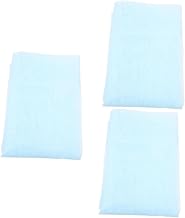 HOMSFOU 3 Peças Cortina De Janela Com Haste De Chiffon Cortina De Bolso Cortina De Janela Transparente Cortina Azul Blush Cortinas Transparentes Persianas Cortinas De Janela Cortina De