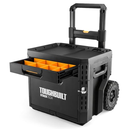 ToughBuilt-StackTech-2-Drawer-Rolling-Locking-Tool-Box-240-lb-Capacity ToughBuilt StackTech 2 Drawer Rolling Locking Tool Box, 240 lb Capacity - Image 1