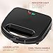 OSTBA Waffle Maker, 2 Slice Non-Stick Waffle Iron, Belgian Waffle Machine with Indicator Lights, PFOA Free, Perfect for Breakfast and Snacks, 750W