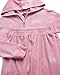 bebe Girls Sweatsuit Set - 2 Piece Velour Zip Up Hooded Sweatshirt and Girls Jogger Sweatpants Kids Youth Activewear Set, Size 10-12, Bleached Mauve