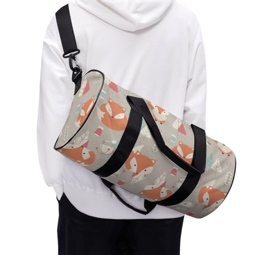 Sac de voyage petit renard fleurs pour camping et randonnée active
