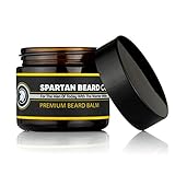 Spartan Beard Co Beard Balm | 7 Premium Oils & Butters Crafted For Beard Face And Skin Health | Reduce Frizz | Leave In Conditioner | Beard Styling Wax | Promotes Beard Growth, Health And Shine