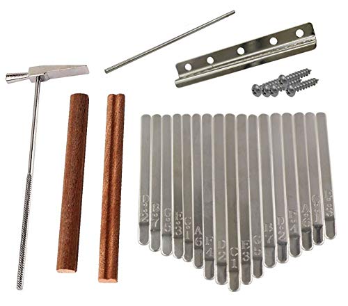 Liyafy Pack of 17 Keys Kalimba DIY Keys Bridge Kit