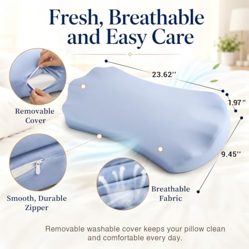 Fledano Memory Foam Lumbar Pillow