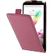 Produktbild PhoneNatic Kunst-Lederhülle kompatibel mit LG G4 Stylus - Flip-Case pink + 2 Schutzfolien