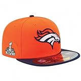 New Era NFL On Field Cap - Denver Broncos - Orange-Navy, Size:6 7/8