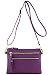 Multi Zipper Pocket Small Wristlet Crossbody Bag