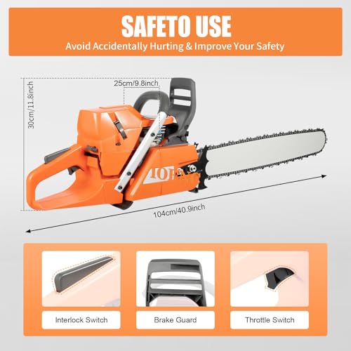 72CC Gas Chainsaw with Complete Kit