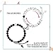 Magnetic Bracelet for Couples Elastic Magnetic Field Therapy Bracelet Women Howlite Matt Stone Bracelets for Girlfriend Gift Bracelet