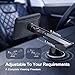 EWAY Suction Cup Mount for CarPlay Display, Backup Camera Monitor, Extended Arm with 360° Rotation, 4-Tab Bracket Replacement Dashboard Windshield Holder for 7-11