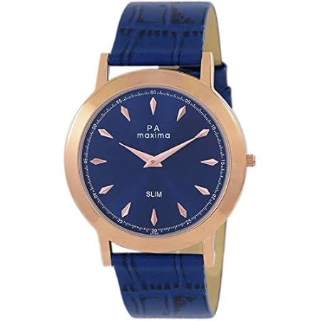 maxima blue dial watch