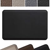 NewLife by GelPro Professional Grade Anti-Fatigue Kitchen & Office Comfort Bio-Foam Mat with Non-Slip Bottom for Health & Wellness, 24x36, Midnight