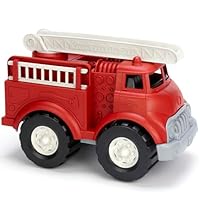 Green Toys Fire Truck - BPA , Phthalates Free Imaginative Play Toy for Improving Fine , Gross Motor Skills. for Kids,Red