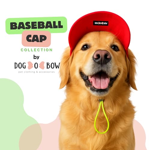 Image of Dog-O-Bow Baseball Cap for Dogs | Premium, Soft & Breathable Cap (Large)