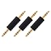 VCE 3-Pack Gold Plated 3.5mm to 3.5mm Jack Male to Male Audio Adapter