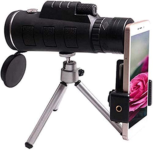 Telescopio monocular portátil con brújula y trípode miniatura 1