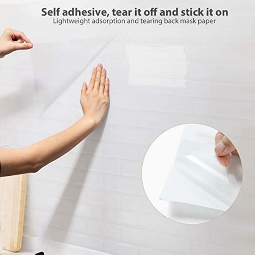 Kitchen Transparent Stickers Wall Protection Film Anti-Kick Protective Wall Latex Paint Wall Anti-Dirty Waterproof Anti-Oil Wall Stickers #TOP5