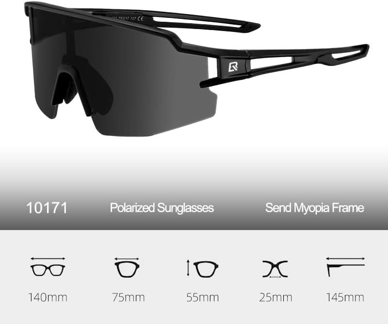 ROCKBROS Polarized Sunglasses for Men Women UV Protection Cycling Sunglasses Sport Glasses - Image 6