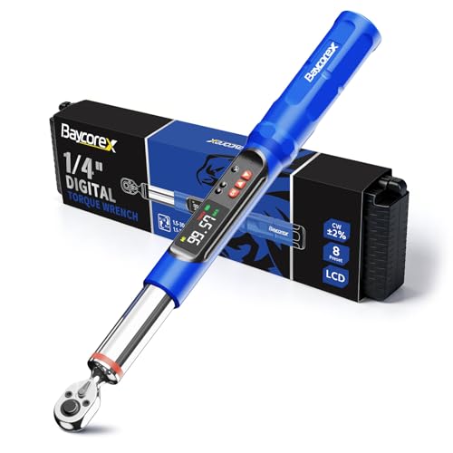 BaycoreX Digital Torque Wrench 1/4 Inch Drive Precision Torque Wrench