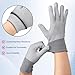 Copkim 4 Pairs Grey Vinyl Wrap Anti-static Gloves Professional Carbon Fiber Dust-free Tint Application Tool Working Gloves for Wrap and Decal Applications