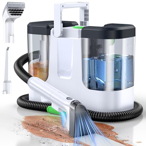LABIGO Upholstery & Couch Cleaner Machine, 18Kpa Portable Carpet Cleaner Machine for Deep Cleaning, Spot Cleaner and Carpet Shampooer for Pet Messes, Rug, Furniture, Mattress, Sofa, Stairs & Car