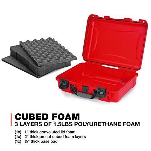 Nanuk 910 Waterproof Hard Case With Foam Insert - Red (910-1009) #TOP4