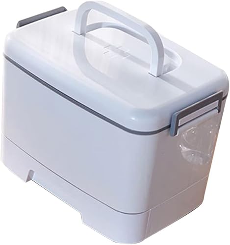 GLEAVI Caja portátil de medicina de emergencia Kit de medicina familiar manejado para llevar contenedores con tapas caja de herramientas de plástico