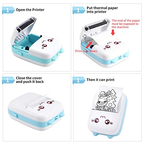 Peripage Mini Printer Photo Paper, Thermal Paper Waterproof 30 * 57Mm Non-Adhesive For Peripage/Paperang Portable Bluetooth Pocket Mobile Printer And Other Mini Thermal Printer, 3 Roll,6.5M/Roll #TOP3