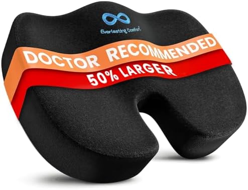 Everlasting Comfort Doctor Recommended Memory Foam Seat Cushion f...