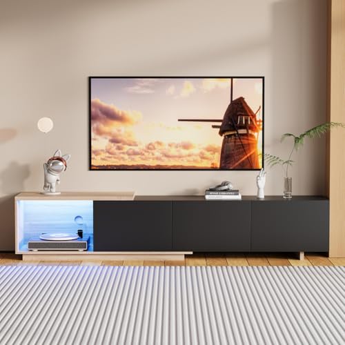 Belupai: Mueble de TV con luces LED de inducción