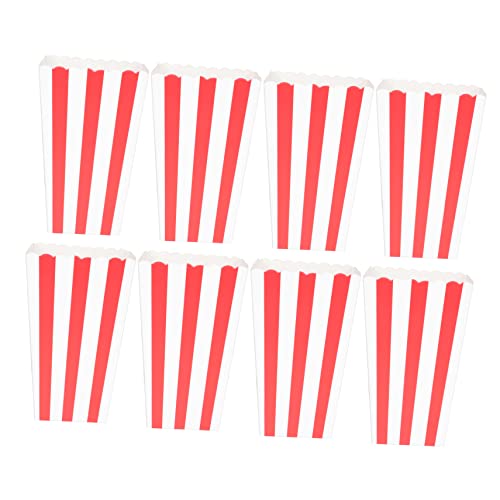 JECOMPRIS 24Pcs Popcorn Boxes Portable Snack Containers for Parties and Celebrations Unique French Fries Serving Buckets for Candy Snacks and Food Presentation