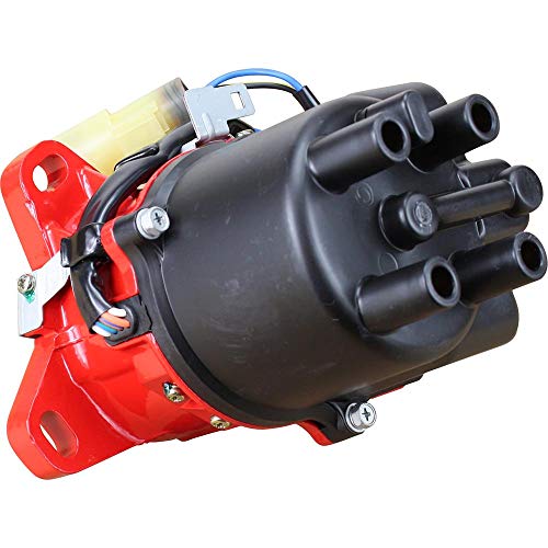 Dragon Fire High Performance Race Series Complete Electronic Ignition Distributor Compatible Replacement For 1988-1991 Honda Civic 1st Generation JDM B Series With Tec Distributor OBDO Oem Fit DTD22-D