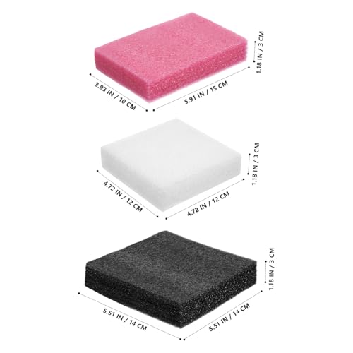 NUOBESTY 6pcs Needle Felting Pads Wool Felting Mats Pearl Cotton Cushions for DIY Craft Project Supplies Assorted Sizes