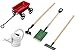 Produktbild DX Gartenwerkzeug Set Mini Gartenpflanze Werkzeuge, Schaufel Set Farm Geräte Auto Bewässerungskessel Set 1:12 Puppenhaus Werkzeug Modellzubehör Simulation Pocket Farm Kit