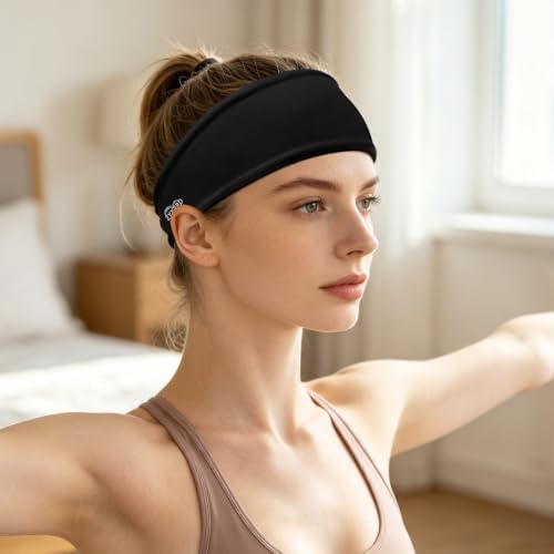 Sports Headbands for Men and Women - Breathable Quick-Drying Running Hair Band, Non Slip Elastic Head Sweat Bands for Fitness Yoga Tennis Basketball Cycling Hiking - 4