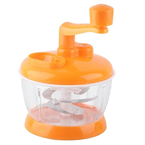 Moulin à Légumes Manuel Portable en Acier Inoxydable et PP Qualité Alimentaire, Petit et Compact, 6 Lames, pour Cuisine